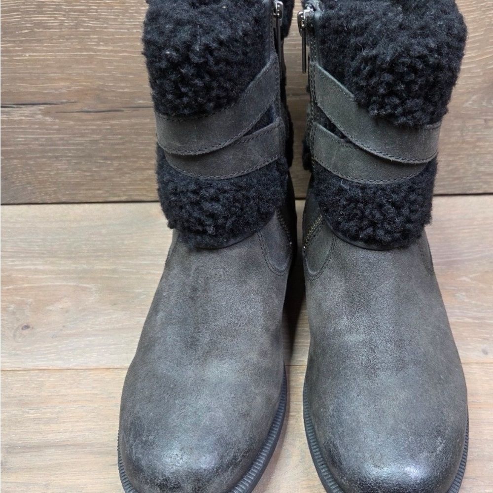 UGG Black and Gray Winter Boots